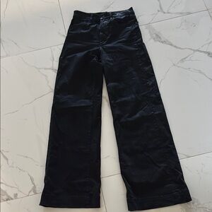 Joes Black coated high rise Wide-Leg Pants size 27